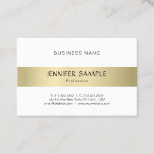 Berufliches, elegantes Gold Look Einfach Schlicht Visitenkarte