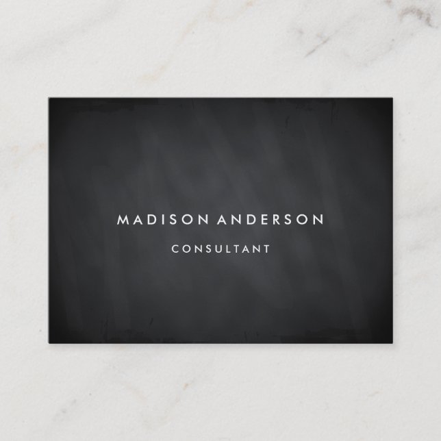 Berufliches elegantes modernes schwarzes visitenkarte (Vorderseite)
