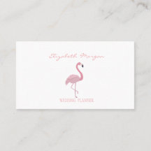 Berufliches Elegantes Modernes Weiß, rosa Flamingo