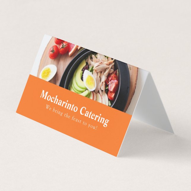 Berufliches elegantes Restaurant und Catering Visitenkarten (Vorderseite)