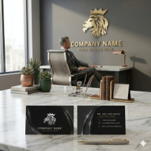 Berufliches, elegantes Silver Lion Logo