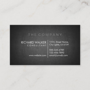 Berufliches elegantes, subtiles Chalkboard Modern Visitenkarte