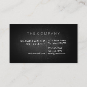 Berufliches elegantes, subtiles Chalkboard Modern Visitenkarte