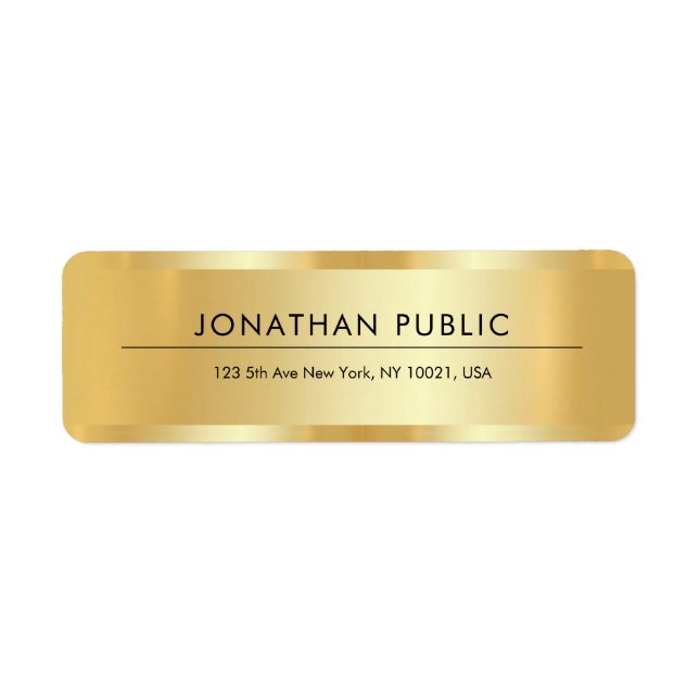 Berufliches elegantes Template glamouröses Gold (Vorne)