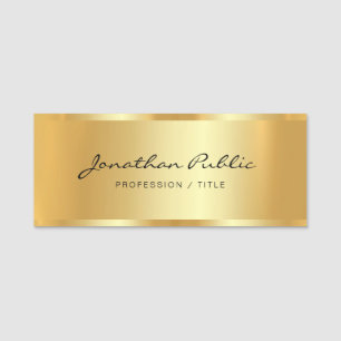Berufliches elegantes Typografie-Skript Namensschild