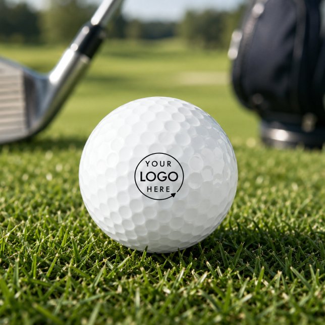 Berufliches Firmenlogo Golfball (Custom logo golf ball for business tournaments, client gifts, and branded golfer favors.)