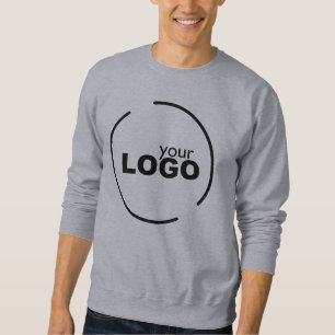 Berufliches Firmenlogo grau Sweatshirt