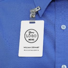 Berufliches Firmenlogo Mitarbeiter Ausweis