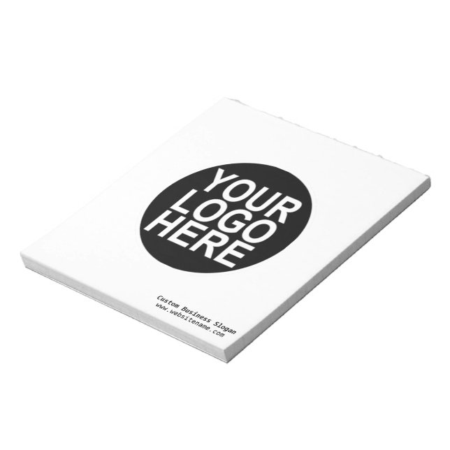 Berufliches Firmenlogo Notizblock (Rotiert)