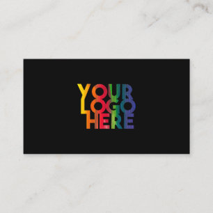 Berufliches Firmenlogo Schwarz Visitenkarte