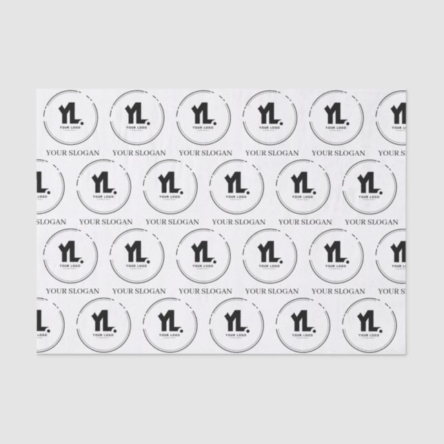 Berufliches Firmenlogo Seidenpapier (Vorderseite)