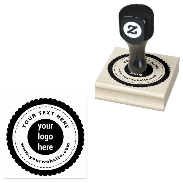 Berufliches Firmenlogo und Text Gummistempel (Stempel)