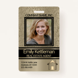 Berufliches Foto Abzeichen - Gold Ausweis