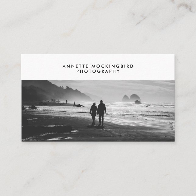 Berufliches Foto-Minimalistische Fotografie Visitenkarte (Vorderseite)