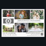 Berufliches Fotogeschäft mit Fotovorlagen Flyer<br><div class="desc">White Marketing Flyer für einen beruflichen Fotografen, der mit Fotos, Logos, Kontaktinformationen, benutzerdefinierten Text und QR-Code personalisiert ist, mit grauen Schriftart vor weißem Hintergrund. Werben Sie für Ihr Fotogeschäft mit diesem Foto Collage Flyer personalisiert mit sechs Ihrer wunderschönen Fotos auf der einen Seite und einem größeren Foto auf der anderen...</div>