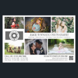 Berufliches Fotogeschäft mit Fotovorlagen Flyer<br><div class="desc">White Marketing Flyer für einen beruflichen Fotografen, der mit Fotos, Logos, Kontaktinformationen, benutzerdefinierten Text und QR-Code personalisiert ist, mit grauen Schriftart vor weißem Hintergrund. Werben Sie für Ihr Fotogeschäft mit diesem Foto Collage Flyer personalisiert mit sechs Ihrer wunderschönen Fotos auf der einen Seite und einem größeren Foto auf der anderen...</div>