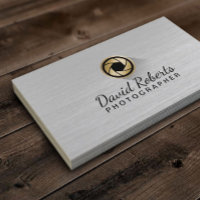 Berufliches Fotografy Gold Camera Shutter Logo