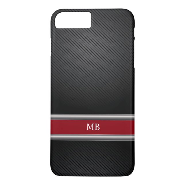 Berufliches Führungskraft-Monogramm Case-Mate iPhone Hülle (Rückseite)