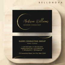 Berufliches Geschäft mit Schwarz und Gold