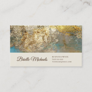 Berufliches Gilded Gold Foil Elegantes Skript Visitenkarte