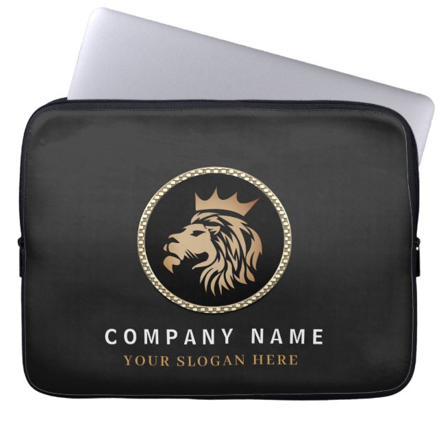Berufliches Gold Lion Logo Laptopschutzhülle (Vorderseite)