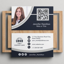 Berufliches Grau Hinzufügen des QR-Code-Fotos für