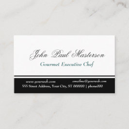 Berufliches Grenzschutz-Schwarz-weißes Design Visitenkarte