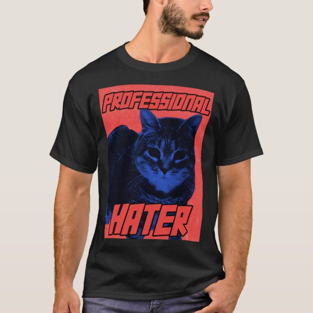 Berufliches Hasenkatzenmeme T-Shirt (Vorderseite)