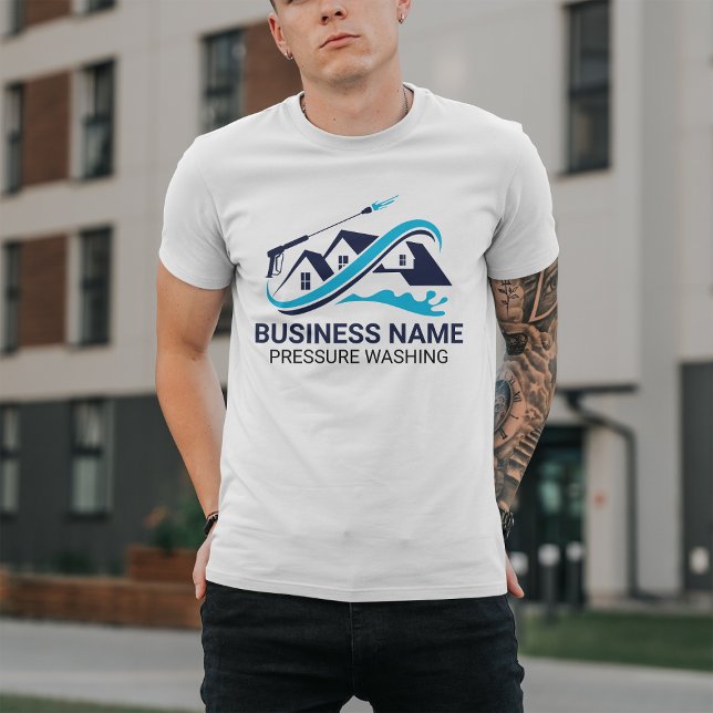 Berufliches Haus Reinigung Power Wash Navy Blue T-Shirt (Von Creator hochgeladen)