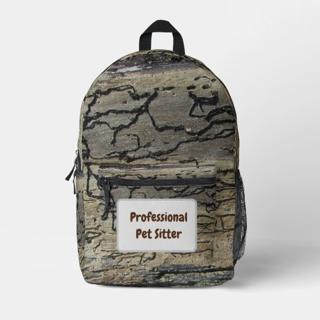Berufliches Heimtier Rustikaler Tierbetreuer Bedruckter Rucksack (Vorderseite)