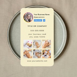 Berufliches Instagramm-Foto folgen Qr-Code Visitenkarte