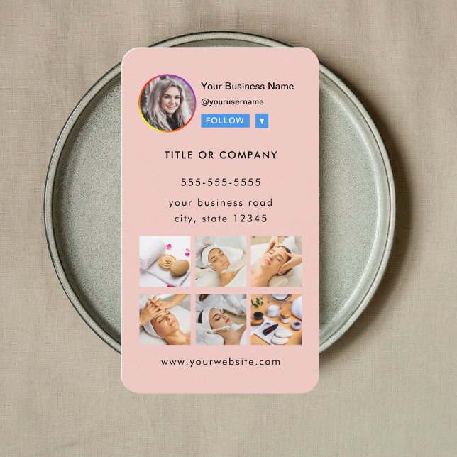 Berufliches Instagramm-Foto folgen Qr-Code Visitenkarte (Von Creator hochgeladen)