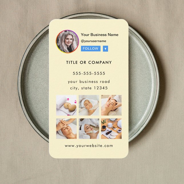 Berufliches Instagramm-Foto folgen Qr-Code Visitenkarte (Von Creator hochgeladen)