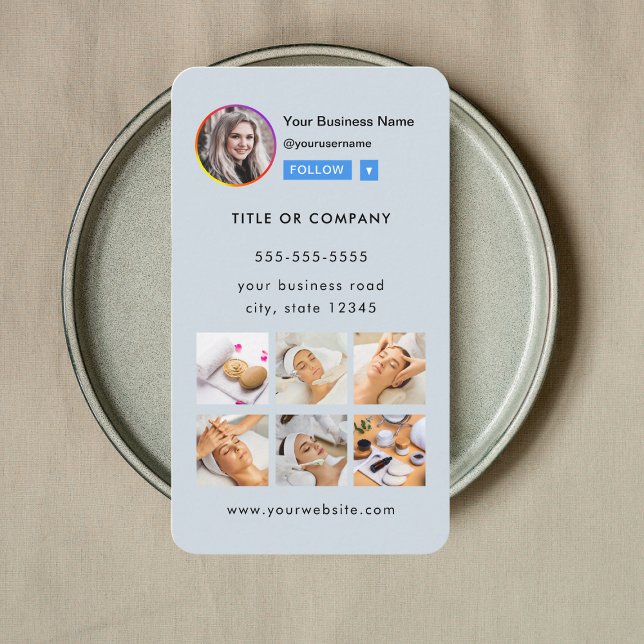 Berufliches Instagramm-Foto folgen Qr-Code Visitenkarte (Von Creator hochgeladen)