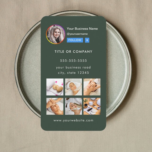 Berufliches Instagramm-Foto folgen Qr-Code Visitenkarte (Von Creator hochgeladen)