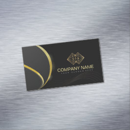 Berufliches klassisches Elegantes Schwarzes Gold Magnetische Visitenkarte