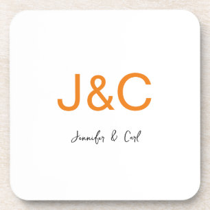 Berufliches klassisches Monogramm Minimalistisch S Getränkeuntersetzer