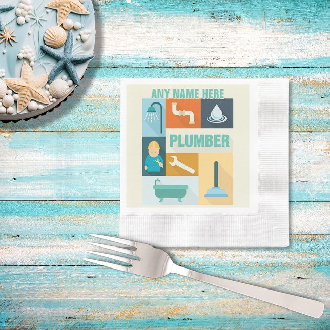 Berufliches Klempner-Iconic Serviette (Von Creator hochgeladen)