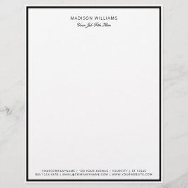 Berufliches kundenspezifisches Geschäft Briefbogen