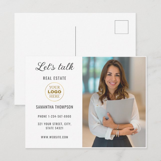 Berufliches kundenspezifisches Geschäft Feiertagspostkarte (Vorne/Hinten)