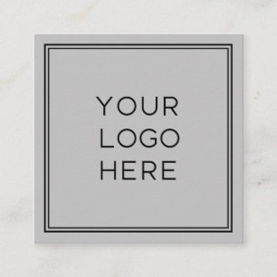 Berufliches Logo  Einfach und Minimalistisch Quadratische Visitenkarte