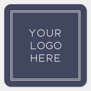 Berufliches Logo Einfach und Minimalistisch Quadratischer Aufkleber