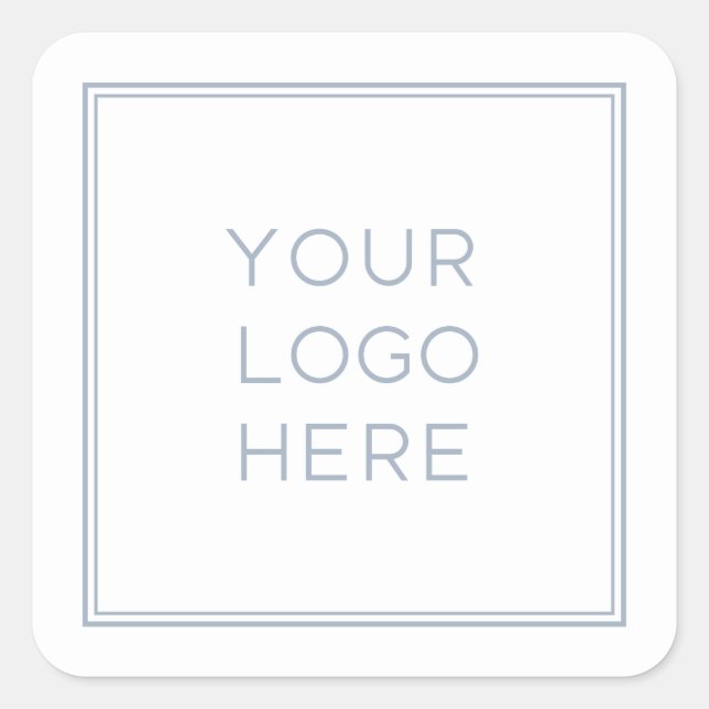 Berufliches Logo | Einfach und Minimalistisch Quadratischer Aufkleber (Vorderseite)