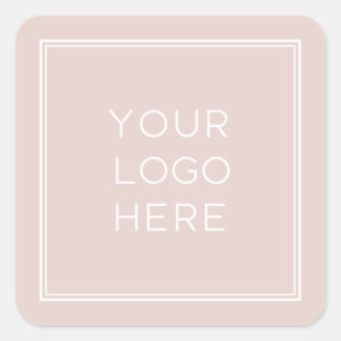 Berufliches Logo Einfach und Minimalistisch Quadratischer Aufkleber