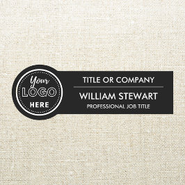 Berufliches Logo für das Branding Mitarbeiter Namensschild