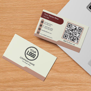 Berufliches Logo für kundenspezifische QR-Codes fü Visitenkarte