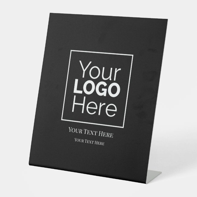 Berufliches Logo für kundenspezifische Unternehmen Sockelschild (Vorderseite)