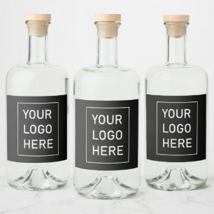 Berufliches Logo für Unternehmen Alkoholflaschenetikett