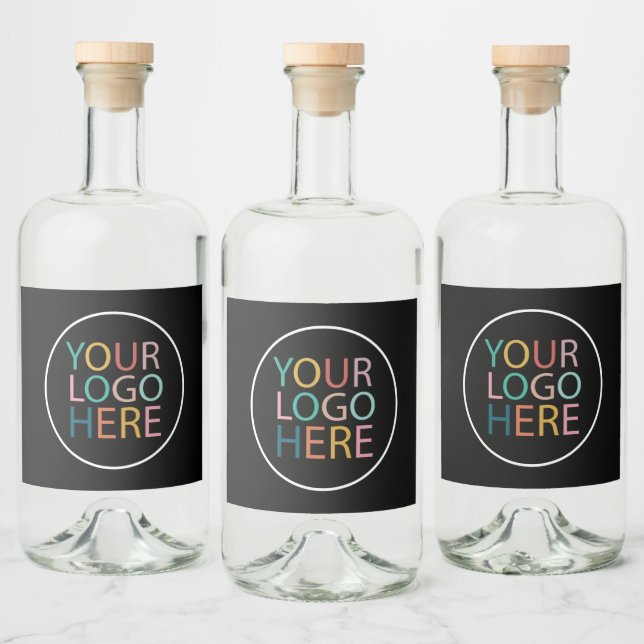 Berufliches Logo für Unternehmen Alkoholflaschenetikett (Flaschen)