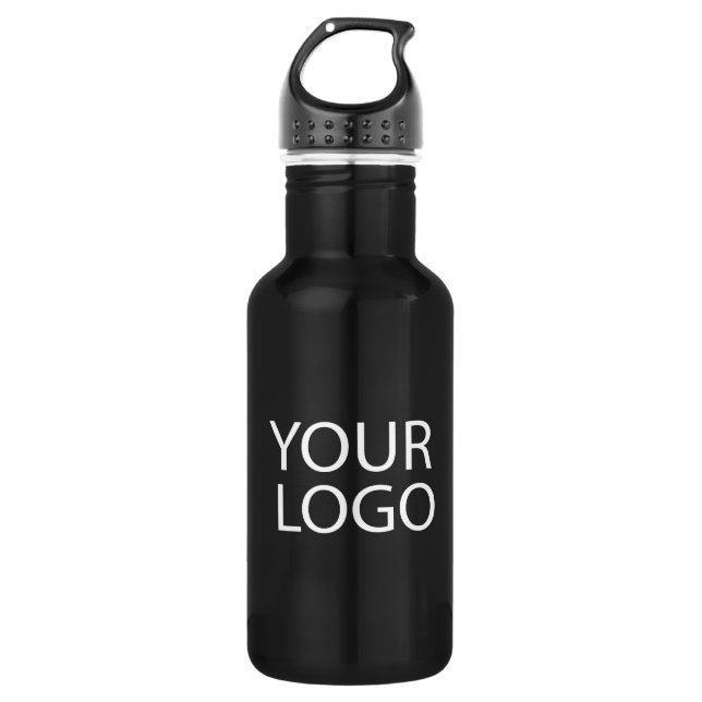 Berufliches Logo für Unternehmen Edelstahlflasche (Vorderseite)